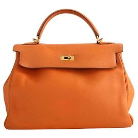 Hermès Sac à main Kelly orange Orange