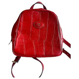 Mulberry Vintage Congo Leather Mini Backpack Red