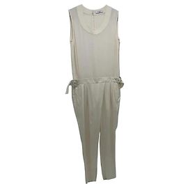 Mono sin mangas de seda Givenchy Ecru Blanco roto