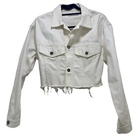 Giacca in denim cropped Givenchy bianca Bianco