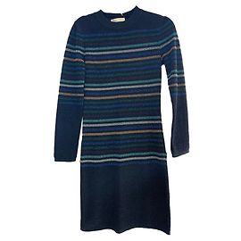 Chloé Gestreiftes Kleid Schwarz XS Schwarz