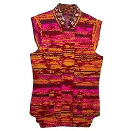 Veste Matthew Williamson en Tweed avec Miroirs et Broderies Multicolore