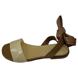 Pinko Borges leather sandals beige Beige