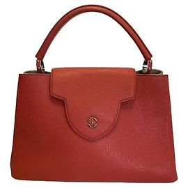 Bolsa Louis Vuitton Capucines MM em couro rosa Rosa