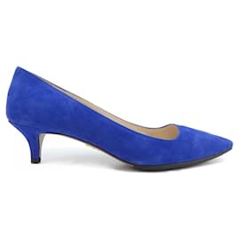 Prada Leather Pumps Blue