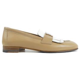 Hermès Schuhe Hermes 241072Z34 Braun Weiß