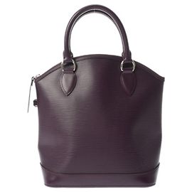 Louis Vuitton Epi Lockit Cassis Handtasche Dunkelviolett