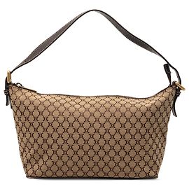 Céline Bolsa de ombro em lona Macadam bege Celine Bege