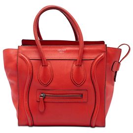 Céline Borsa da viaggio Celine in micro pelle arancione Rosso Arancione