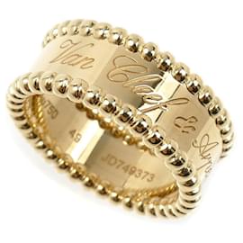 Van Cleef & Arpels 18K Yellow Gold Perlee Signature Ring Other