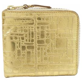 Portefeuille COMME des GARCONS Doré