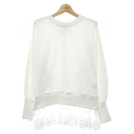 Autre Marque MUVEIL Sweatshirt aus Baumwolle Weiß
