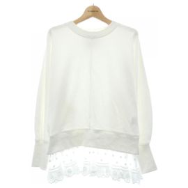 Autre Marque MUVEIL Cotton Sweatshirt White