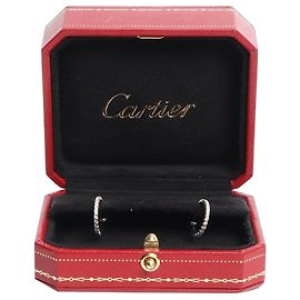 Pendientes de aro de oro blanco de 18 quilates Etincelle de Cartier Plata