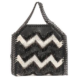 Stella Mc Cartney Bolso Fallabella mini chevron gris Gris