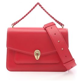 Bulgari Bvlgari Serpenti 2-Wege-Handtasche Rot