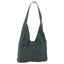 Borsa a Spalla PRADA Nylon Verde Argento Auth BA11893 Argento Verde