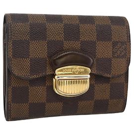LOUIS VUITTON Cartera Joy Bifold Damier Ebene N60034 LV Auth bs34321 Damier ebene