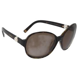 CHANEL Tortoise Sunglasses plastic Brown CC Auth 162588 Brown