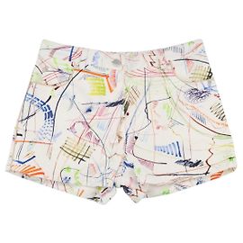Hermès HERMES Short Pants 36 Multicolor Silver Auth YKZ632M Silvery Multiple colors