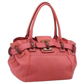 Borsa tote in pelle rossa e argento Salvatore Ferragamo Auth AMZ101A Argento Rosso