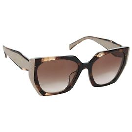 Gafas de sol de tortuga de plástico PRADA Rosa Auth YKZ393M Rosa