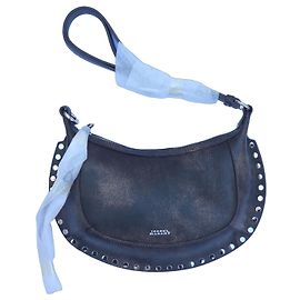 Bolsa de Ombro de Couro Studded Isabel Marant Preto