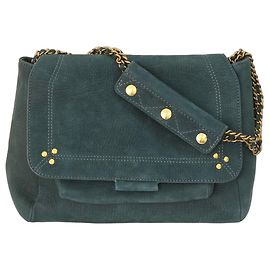 Jerome Dreyfuss Borsa a Spalla in Pelle Verde Jerôme Dreyfuss Lulu L Verde scuro