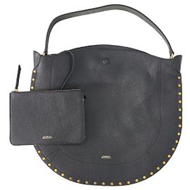Borsa a Spalla in Pelle Nera Isabel Marant Nero