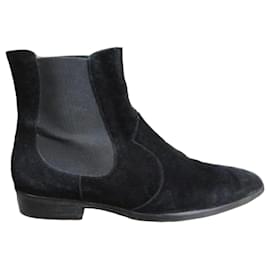 Bottines Ba&Sh en daim noir Noir