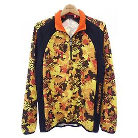 Autre Marque Top Dance With Dragon Nero Arancione Giallo