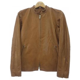Autre Marque NO!NO!YES! Royal Bespoke Leather Riders Jacket Brown