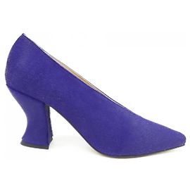 Pumps aus Kalbsfell Bottega Veneta Lila