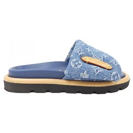 Louis Vuitton LV Remix Monogram Sandals Blue Navy blue