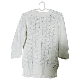 Pull en maille blanc Sonia By Sonia Rykiel en coton Blanc