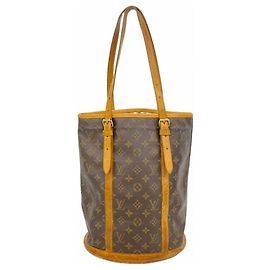 Borsa Tote Bucket GM Monogram Louis Vuitton Marrone
