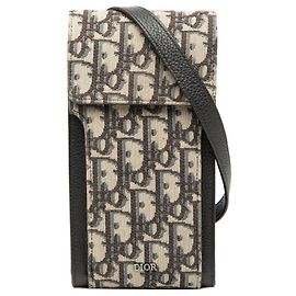 Borsa a Spalla Dior Oblique Christian Dior Pochette Nero Beige