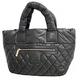 Chanel Coco Cocoon Nylon Tote Bag Schwarz