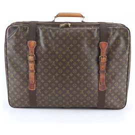 Sac à main en cuir Monogram Satellite 70 de Louis Vuitton Marron Monogramme