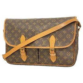 Borsa a Spalla Gibeciere GM Monogramma Louis Vuitton Marrone