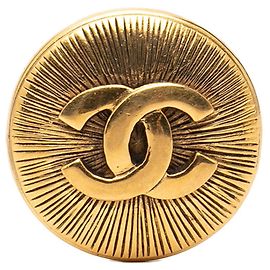 Chanel Coco Mark vergoldete Brosche Golden