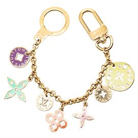 Chaveiro Louis Vuitton Multicolorido Dourado Multicor Dourado