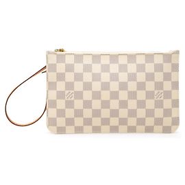 Louis Vuitton Damier Azur Neverfull MM Handbag White
