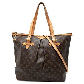 Sac à main Louis Vuitton Monogram Palermo GM Marron
