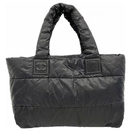 Chanel Coco Cocoon Nylon Tote Bag Schwarz