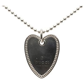 Collar en forma de corazón Gucci en plata 925 Plata