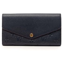 Cartera larga Louis Vuitton Monogram Empreinte en Marine Rouge y Marino Roja Azul marino