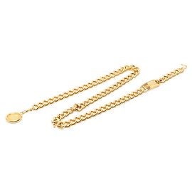 Chanel Coco Mark Gold Plated Chain Belt Golden
