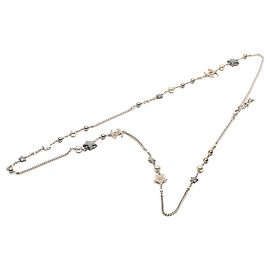 Collana lunga Chanel Coco Mark Star Argento