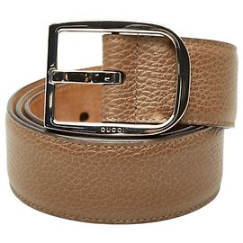 Cintura in pelle marrone da uomo Gucci Marrone